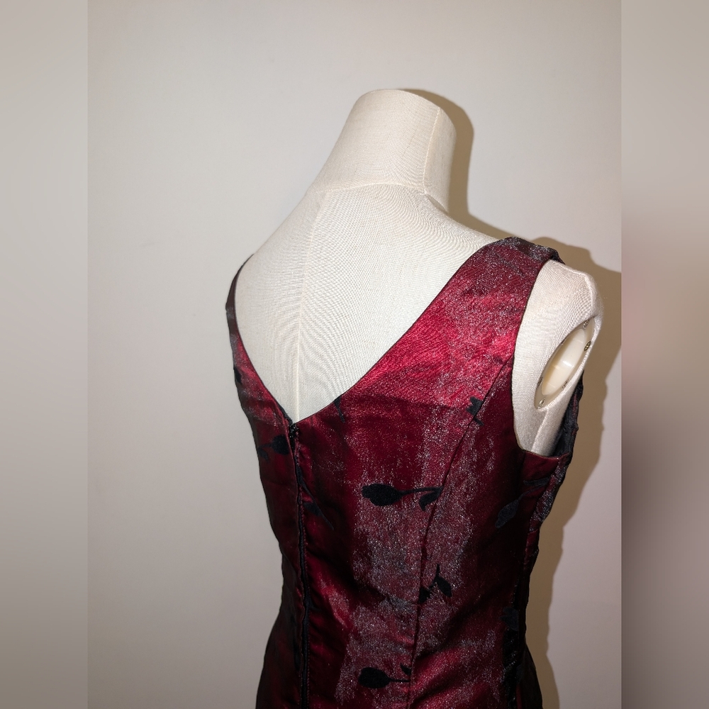 Jessica McClintock For Gunne Sax V Neck Maxi Dress - Picture 4 of 16